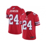 Nike Buffalo Bills #24 Taron Johnson Red Men Stitched NFL Limited Rush Jersey