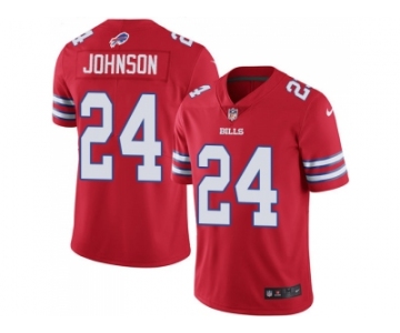 Nike Buffalo Bills #24 Taron Johnson Red Men Stitched NFL Limited Rush Jersey