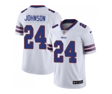 Nike Buffalo Bills #24 Taron Johnson White Men Stitched NFL Vapor Untouchable Limited Jersey