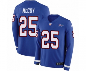 Nike Buffalo Bills #25 LeSean McCoy Limited Royal Blue Therma Long Sleeve NFL Jersey