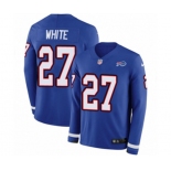 Nike Buffalo Bills #27 Tre'Davious White Limited Royal Blue Therma Long Sleeve NFL Jersey