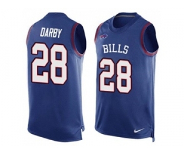 Nike Buffalo Bills #28 Ronald Darby Royal Blue Team Color Men's Stitched NFL Limited Tank Top Jersey