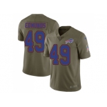 Nike Buffalo Bills #49 Tremaine Edmunds Olive Men Stitched NFL Limited 2017 Salute To Service Jersey