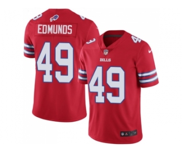 Nike Buffalo Bills #49 Tremaine Edmunds Red Men Stitched NFL Limited Rush Jersey