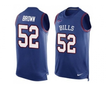 Nike Buffalo Bills #52 Preston Brown Royal Blue Team Color Men's Stitched NFL Limited Tank Top Jersey