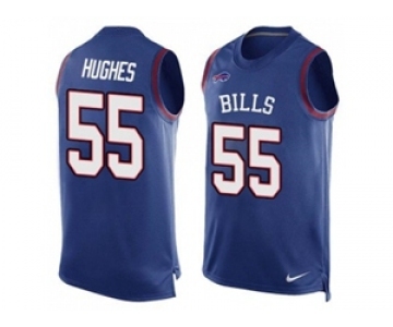 Nike Buffalo Bills #55 Jerry Hughes Royal Blue Team Color Men's Stitched NFL Limited Tank Top Jersey