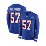 Nike Buffalo Bills #57 Lorenzo Alexander Limited Royal Blue Therma Long Sleeve NFL Jersey