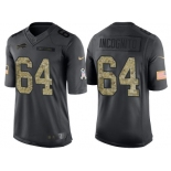 Nike Buffalo Bills #64 Richie Incognito Men's Stitched Black NFL Salute to Service Limited Jerseys