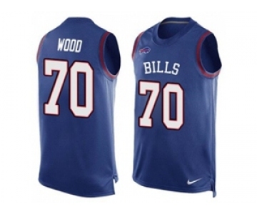 Nike Buffalo Bills #70 Eric Wood Royal Blue Team Color Men's Stitched NFL Limited Tank Top Jersey