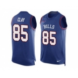 Nike Buffalo Bills #85 Charles Clay Royal Blue Team Color Men's Stitched NFL Limited Tank Top Jersey