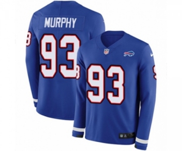 Nike Buffalo Bills #93 Trent Murphy Limited Royal Blue Therma Long Sleeve NFL Jersey