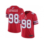 Nike Buffalo Bills #98 Star Lotulelei Red Men Stitched NFL Limited Rush Jersey