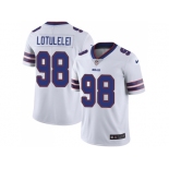 Nike Buffalo Bills #98 Star Lotulelei White Men Stitched NFL Vapor Untouchable Limited Jersey