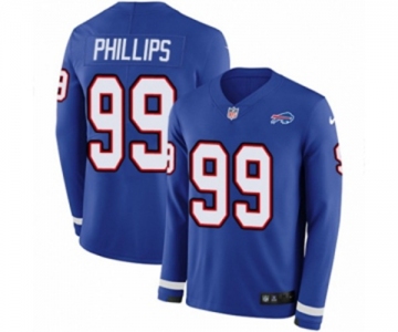 Nike Buffalo Bills #99 Harrison Phillips Limited Royal Blue Therma Long Sleeve NFL Jersey