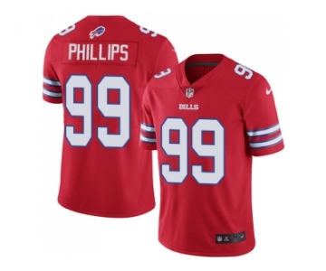 Nike Buffalo Bills #99 Harrison Phillips Red Men Stitched NFL Limited Rush Jersey