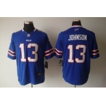 nike nfl jerseys buffalo bills #13 johnson blue[nike limited]