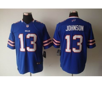 nike nfl jerseys buffalo bills #13 johnson blue[nike limited]