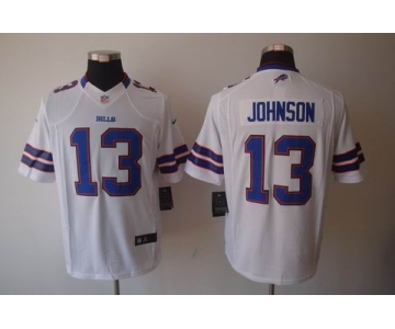 nike nfl jerseys buffalo bills #13 johnson white[nike limited]