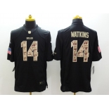 nike nfl jerseys buffalo bills #14 watkins black[salute to service limited]