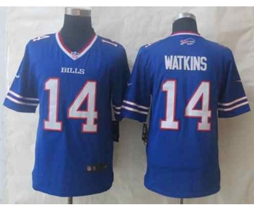 nike nfl jerseys buffalo bills #14 watkins blue[nike limited][watkins]