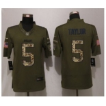 nike nfl jerseys buffalo bills #5 taylor army green[nike Limited Salute To Service]