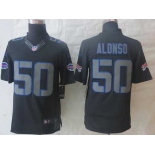 nike nfl jerseys buffalo bills #50 alonso black[nike impact limited][alonso]