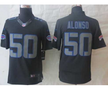 nike nfl jerseys buffalo bills #50 alonso black[nike impact limited][alonso]