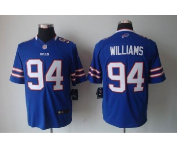 nike nfl jerseys buffalo bills #94 williams blue[nike limited]