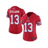 Women Nike Buffalo Bills #13 Kelvin Benjamin Limited Red Rush Vapor Untouchable NFL Jersey