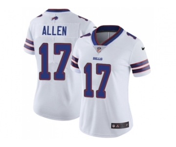 Women Nike Buffalo Bills #17 Josh Allen White Stitched NFL Vapor Untouchable Limited Jersey