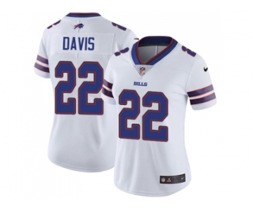 Women Nike Buffalo Bills #22 Vontae Davis White Stitched NFL Vapor Untouchable Limited Jersey