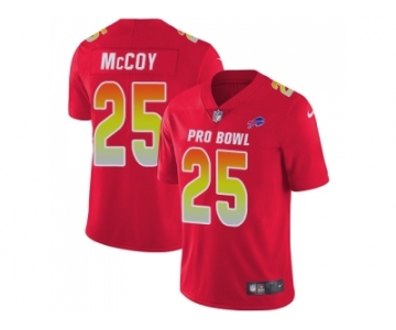 Women Nike Buffalo Bills #25 LeSean McCoy Red Stitched NFL Limited AFC 2018 Pro Bowl Jersey