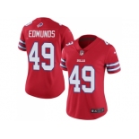 Women Nike Buffalo Bills #49 Tremaine Edmunds Red Stitched NFL Limited Rush Jersey