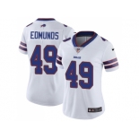 Women Nike Buffalo Bills #49 Tremaine Edmunds White Stitched NFL Vapor Untouchable Limited Jersey