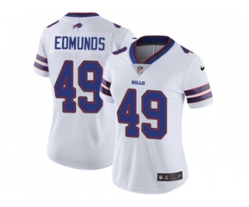 Women Nike Buffalo Bills #49 Tremaine Edmunds White Stitched NFL Vapor Untouchable Limited Jersey