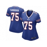 Women Nike Buffalo Bills #75 Eddie Yarbrough Game Royal Blue Team Color NFL Jersey