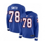 Women Nike Buffalo Bills #78 Bruce Smith Limited Royal Blue Therma Long Sleeve NFL Jersey