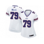 Women Nike Buffalo Bills #79 Jordan Mills Game White NFL Jersey