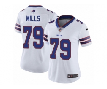 Women Nike Buffalo Bills #79 Jordan Mills White Vapor Untouchable Limited Player NFL Jersey