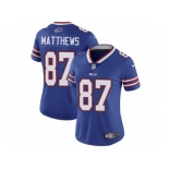 Women Nike Buffalo Bills #87 Jordan Matthews Royal Blue Team Color Vapor Untouchable Limited Player NFL Jersey