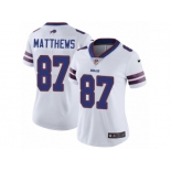 Women Nike Buffalo Bills #87 Jordan Matthews White Vapor Untouchable Limited Player NFL Jersey