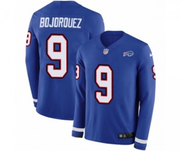 Women Nike Buffalo Bills #9 Corey Bojorquez Limited Royal Blue Therma Long Sleeve NFL Jersey