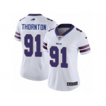 Women Nike Buffalo Bills #91 Cedric Thornton White Vapor Untouchable Limited Player NFL Jersey