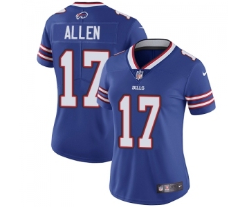 Women's Bills #17 Josh Allen Blue Vapor Untouchable Limited Stitched NFL Jersey