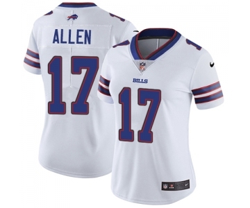 Women's Bills #17 Josh Allen White Vapor Untouchable Limited Stitched NFL Jersey