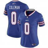 Women's Buffalo Bills #0 Keon Coleman Blue Vapor Football Stitched Jersey