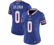 Women's Buffalo Bills #0 Keon Coleman Blue Vapor Football Stitched Jersey