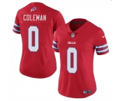 Women's Buffalo Bills #0 Keon Coleman Red Vapor Football Stitched Jersey