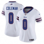 Women's Buffalo Bills #0 Keon Coleman White Vapor Football Stitched Jersey