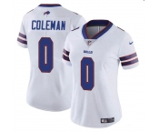 Women's Buffalo Bills #0 Keon Coleman White Vapor Football Stitched Jersey